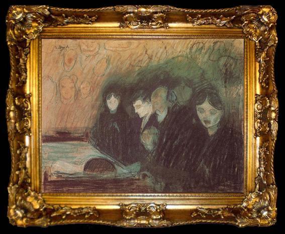 framed  Edvard Munch Funeral, ta009-2